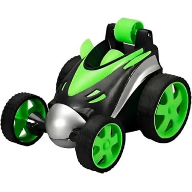 Imagem de Carrinho de Controle Remoto com Giros 360 Graus, Verde, Escala 1:24, com Luz, 12cm, para Crianças +4 Anos