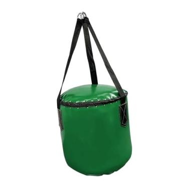 Imagem de KiBcsLic Saco de boxe suspenso, saco de pancada em PU, equipamento de treino desportivo multifuncional para artes marciais, fitness e kickboxing, para adultos, Verde