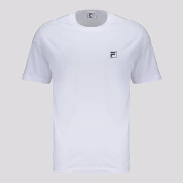 Imagem de Camiseta Fila Comfort Classic Branca e Preta, GG