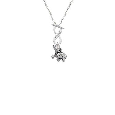 Imagem de Delight Jewelry Colar de corrente de elefante, infinito, Metal