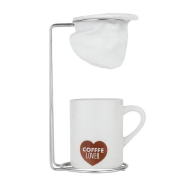 Imagem de Caneca de Porcelana com Coador – Ritual do Café Perfeito.