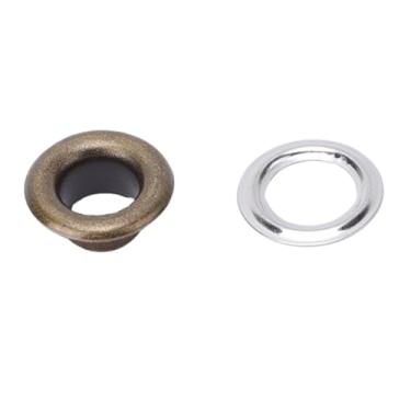 Imagem de KUIDAMOS 300 Conjuntos de Ilhós de Aço Inoxidável Duráveis ​​de 6 Mm Com Arruelas para Projetos de Tecido, Kit de Ilhós de Metal para Bolsas de Sapatos de Roupas, Kit de de Aço Inoxidável 201 para Artesanato DIY (Bronze)