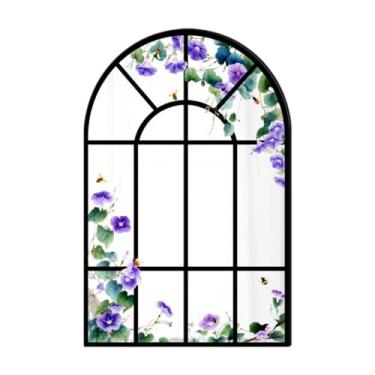 Imagem de Kuntesetty Espelho de Parede com Janela Arqueada, Janela Decorativa de Parede em Madeira E Acrílico, Design Adaptável para Quarto, Banheiro, de Entrada E Sa, a, Tamanho real