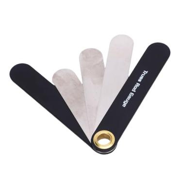 Imagem de AUNMAS Medidor de Treliça para Guitarra, Ferramenta de Aço Inoxidável para Medições de Alívio Precisas, Ajuste Fácil para Instrumentos Elétricos Acústicos e de Baixo