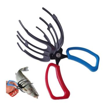 Imagem de Agarrador de Peixe Metal Atualizado Alicate Pesca Multifuncional Clamp Controle Suporte Equipamento Aperto com Três Dentes para a Maioria dos Peixes Água Doce
