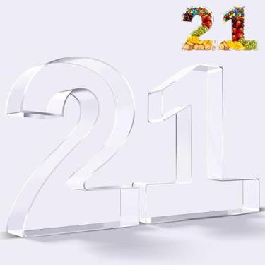 Imagem de Ledido Caixa de tabuleiro de charcutaria com número de acrílico de 25 cm, bandeja reutilizável e preenchível para bolo de doces, lanche de frutas, bandeja de charcutaria de acrílico fácil de limpar