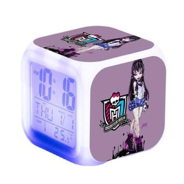 Imagem de Relógio digital LED Monsters Highs Square com alarme para crianças - y