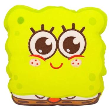 Imagem de Zonacriativa - Almofada Formato Huggy Bob Esponja | Travesseiro Multifuncional para aquecer as mãos e guardar acessórios | Toque soft e colecionável
