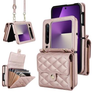 Imagem de Capa carteira para Huawei Pura X – Suporte de cartão com bloqueio de RFID com fecho magnético, antiderrapante e proteção contra quedas, capa fólio de couro fina para uso diário, viagens e viagens