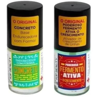 Imagem de BASE CONCRETO + BASE FERMENTO SOS unhas Top Beauty, Top Beauty