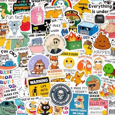 Imagem de CKXTYNG 200 adesivos engraçados para adultos, adesivos de meme à prova d'água para laptop, garrafas de água, capacetes, para-choques, skates, decalques de vinil bem-humorados