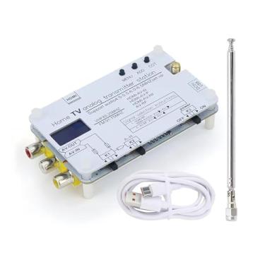 Imagem de Transmissor de sinal de TV analógica Jkbmkxc, conversor RF sem fio com tela OLED, adaptador de sinal HD para AV, alimentação de 5V DC, conversão de som de 4,5 a 6,5 ​​MHz para decodificador.