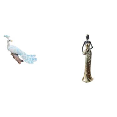 Imagem de Whtkoph Escultura de Dama Majestosa, Figura Vintage de Arte Tribal, Ornamento Decorativo para Jardim E Casa, para Pátio, Lareira, Armário, Decoração.