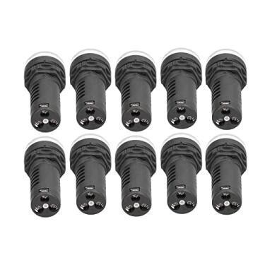 Imagem de Acouto 10 Unidades de Luzes Indicadoras LED Vermelhas Verdes de Economia de Energia para 24V () - Lâmpada para Motores e Eletrodomésticos (220 V (CA/CC))