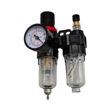 Imagem de Filtro Separador De Óleo E Água Para Compressor De Ar G1/4 Válvula Red