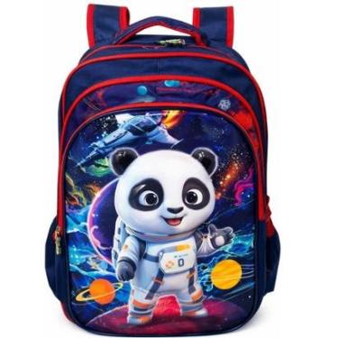 Imagem de Mochila Escolar Infantil Criança Alto Relevo Grande 3D-Feminino