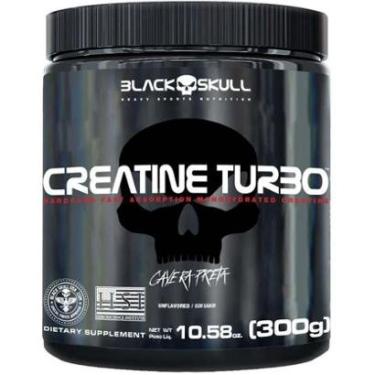 Imagem de Creatina Monohidratada Turbo Hardcore 3000mg 300g Black Skull-Unissex