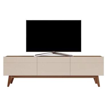 Imagem de Rack Bancada Classic 3 Gavetas 1.8 Off White Freijó Touch - Imcal - IM