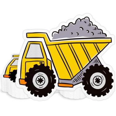 Imagem de Guardanapos de festa, papel descartável DyLives Ice Cream, 6,5 polegad