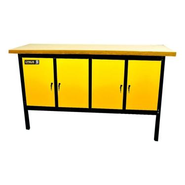 Imagem de Bancada Oficina Fechada 400kgf Tampo De 40mm Bmlf-200 Lynus