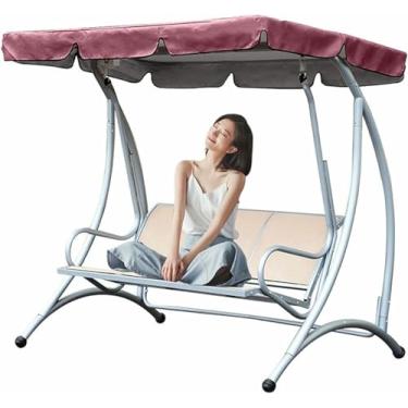 Imagem de Cobertura Superior Da Substituição Do Dossel Do Balanço Do Pátio, Tecido Impermeável De Oxford 210d Para O Balanço Exterior De 2-3 Lugares, Dossel Durável Da Rede Do Jardim