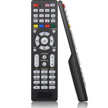 Imagem de Controle remoto universal para TV com botão de retroiluminação compatível com Samsung, LG, Vizio, Philips, Hitachi, Sanyo, RCA, JVC, TCL, Hisense, Seiki, Insignia, Magnavox, Panasonic e mais marcas de
