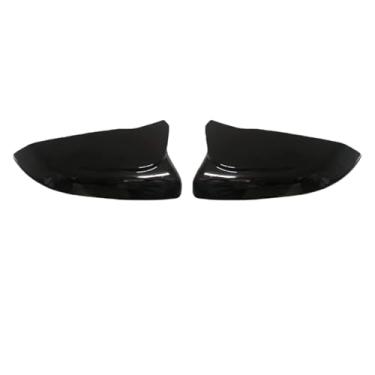 Imagem de Capa Para Espelho Lateral De Carro, Estilo Esportivo, Buzina, Fibra De Carbono, Capa Preta, Compatível Com Honda Civic 10th 2016-2020(Bright black)