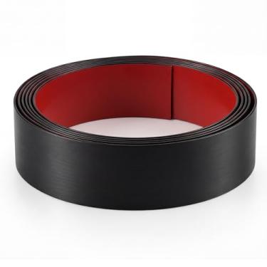 Imagem de Otoolling 1 pacote 10 cm x 6 m placa de chute de aço inoxidável para decoração de proteção, faça-você-mesmo, placas de metal autoadesivas para parede interna ou externa, armário de cozinha, máquina de