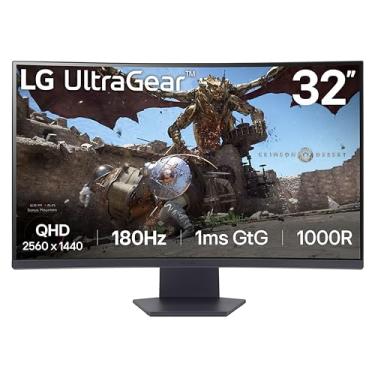 Imagem de LG Monitor Gamer Curvo Ultragear 32Gs60Qc-B De 32 Polegadas Qhd (2560X1440) 180Hz 1Ms 1000R Amd Freesync Hdr10 Hdmix2 Displayport Preto