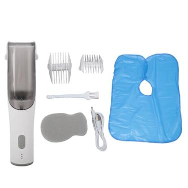 Imagem de Máquina de cortar cabelo para bebês Ainoli com vácuo, resistente à água, silencioso e seguro, aparador de cabelo para crianças com 2 pentes guia (CDH001S)