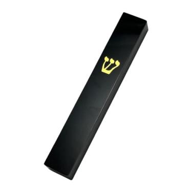 Imagem de Wswqop Capa para Mezuzá, Decoração para Casa, Acrílico Decorativo, Capa para Mezuzá Ao Desgaste, Decoração Judaica para Sala de Estar, Sala de Jan, Preto, Tamanho real