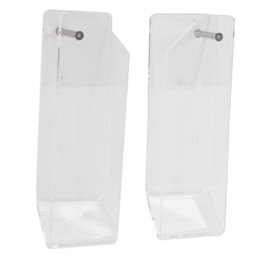 Imagem de AUNMAS Suporte Universal de Acrílico para Montagem Em Parede para Laptop para Tablet, Suporte para Laptop Sob a Mesa Com Slots para Cabos Organizador de de Prateleira de Parede