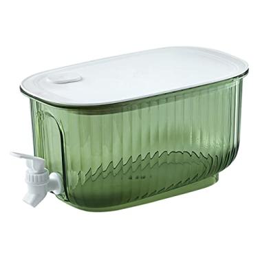 Imagem de Cryfokt Dispensador de Bebidas de Grande Capacidade Chaleira Fria Espessada de Qualidade Alimentar Com Torneira para Casa, Resíduo de Filtro, Balde de Bebida Transparente para Festas Ao Ar Livre