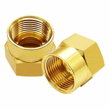 Imagem de Lovegarden 2 peças de adaptador de mangueira de jardim fêmea para fêmea NPT de 0,9 cm (3/10.2 cm) GHT x 3/10.2 cm NPT conecta linhas de mangueira de água a acessórios de tubo, conector de mangueira de