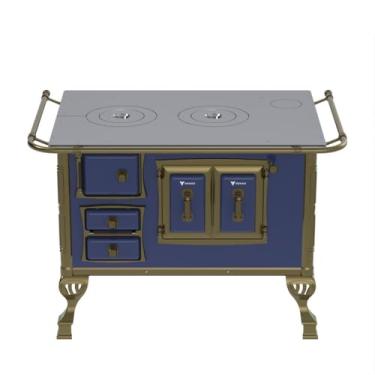 Imagem de FOGAO A LENHA N 2 COLONIAL AZUL SEM TAMPA SD