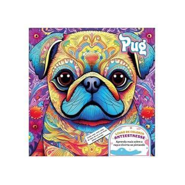 Imagem de Pug - Livro de Colorir Antiestresse - DIGPRESS