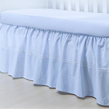 Imagem de Saia para Berço Americano Lisa 1,30m x 70cm x 45cm