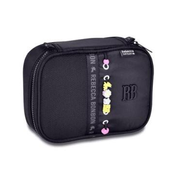 Imagem de Estojo Escolar Rebecca Bonbon Box Beaded Fun Juvenil Original Cor:Pret