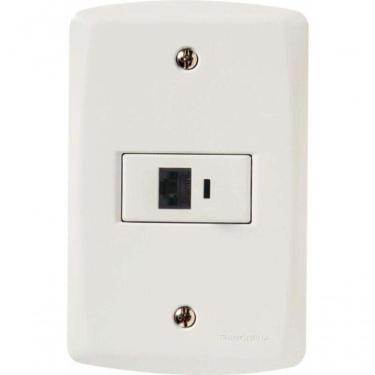 Imagem de Conjunto 4x2 Com 1 Tomada Rj45 Cat. 6 Tramontina Lux2 Branco