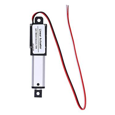 Imagem de MUNEFE Mini Atuador Linear Elétrico, Atuador Linear, Atuador Micro Linear Elétrico, Atuador Micro Linear com Chaves de Limite para Medicina, Industrial 30mm DC 12V (Curso 30mm-8mm/s-70N)