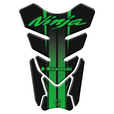Imagem de Protetor De Tanque Adesivo Moto Kawasaki Ninja Verde Verde E Preto