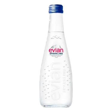 Imagem de ÁGUA MINERAL EVIAN SPARKLING COM GÁS VIDRO 330 ML