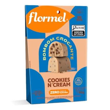 Imagem de Bombom Crocante Sabor Cookies e Cream CX/5 Unidades Flormel