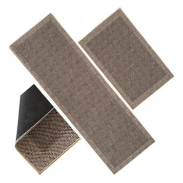 Imagem de Kit 2 Tapete Passadeira Antiderrapante Cozinha Emborrachado - Nilosdec