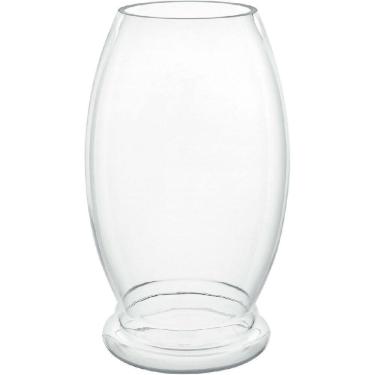 Imagem de VASO DECORATIVO ENFEITE CASA HOME&CO VIDRO 40x25x25cm TRANSPARENTE