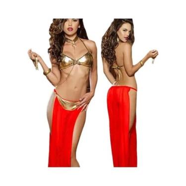 Imagem de Fantasia Sexy De Princesa Leia, Roupa De Dança Do Ventre Árabe, Corren
