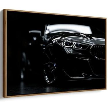 Imagem de Quadro Carro Preto com Elegância Sob Luzes Noturnas - Mioquadros, 90x6