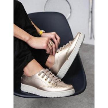 Imagem de Sapatenis Feminino Couro Legitimo Confortável Bella Dama-Feminino