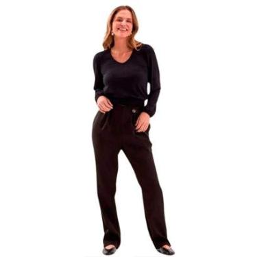 Imagem de Blusa Feminina Manga Longa Lecimar em Crepe Viscose-Feminino