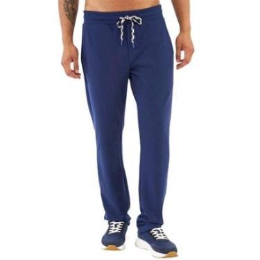 Imagem de Calça Moletom Colcci Comfort Reta Azul Drakness Masculina-Masculino